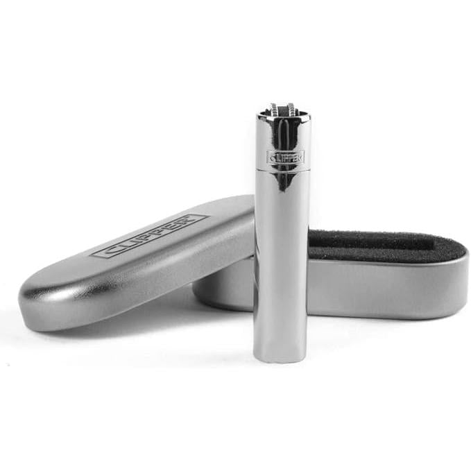 Clipper Silver Metal Jet Flame