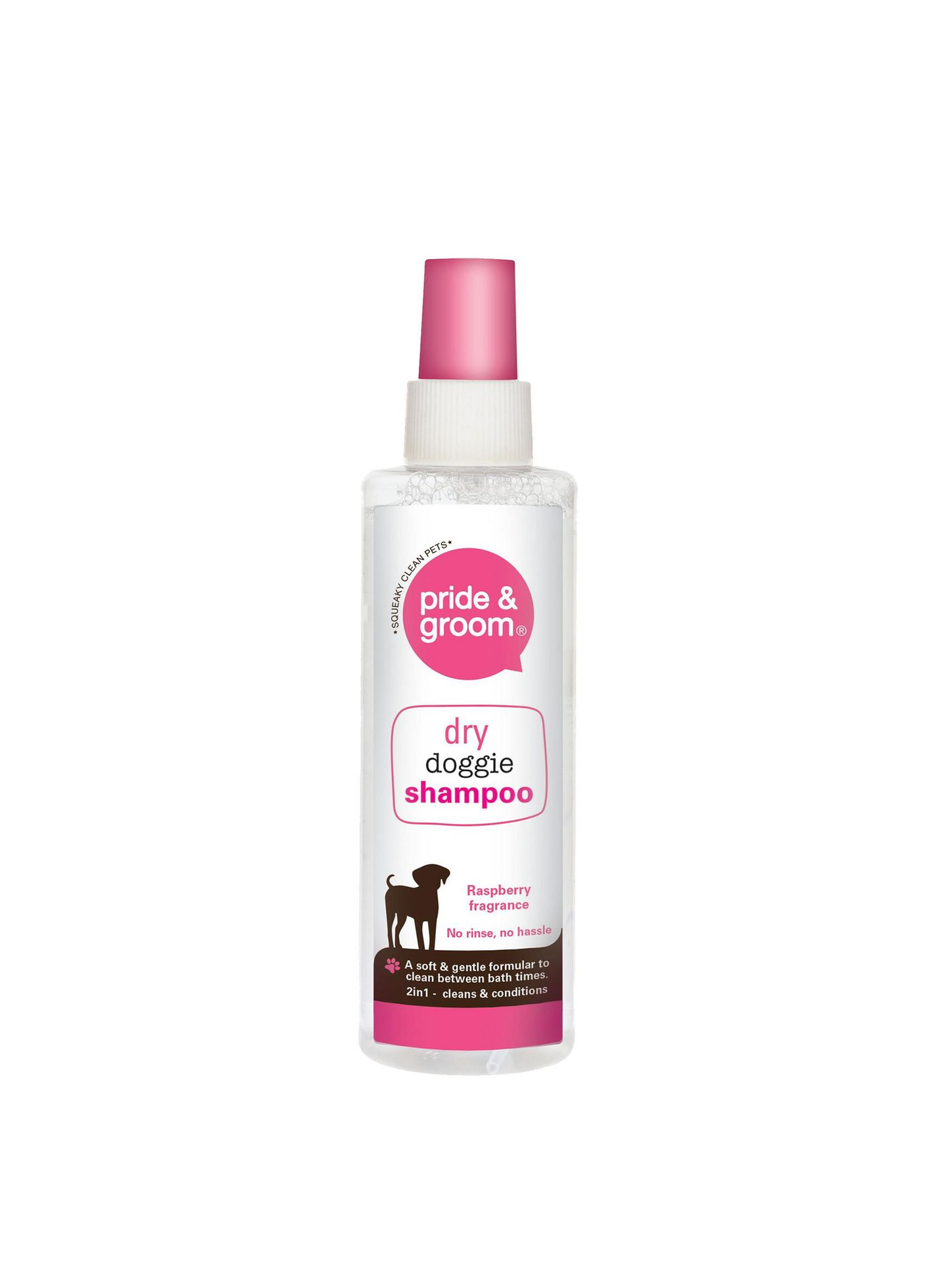 Pride Groom Dog Dry Shampoo Pink - 200ml