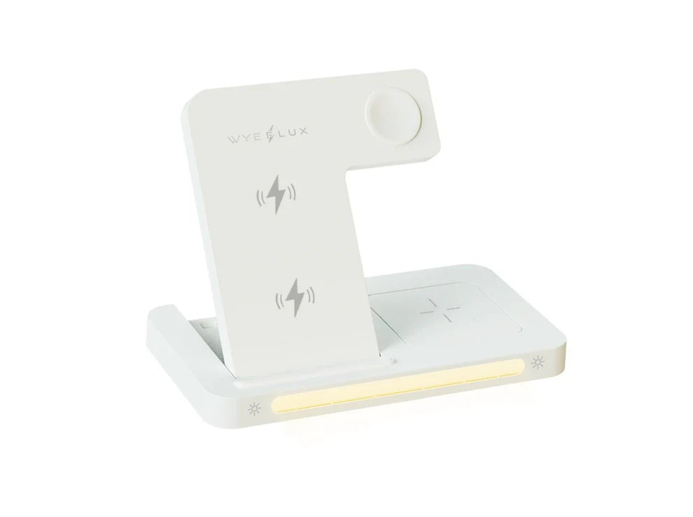 WYE FLUX 15W 3-in-1 Wireless Charging Stand with LED Light