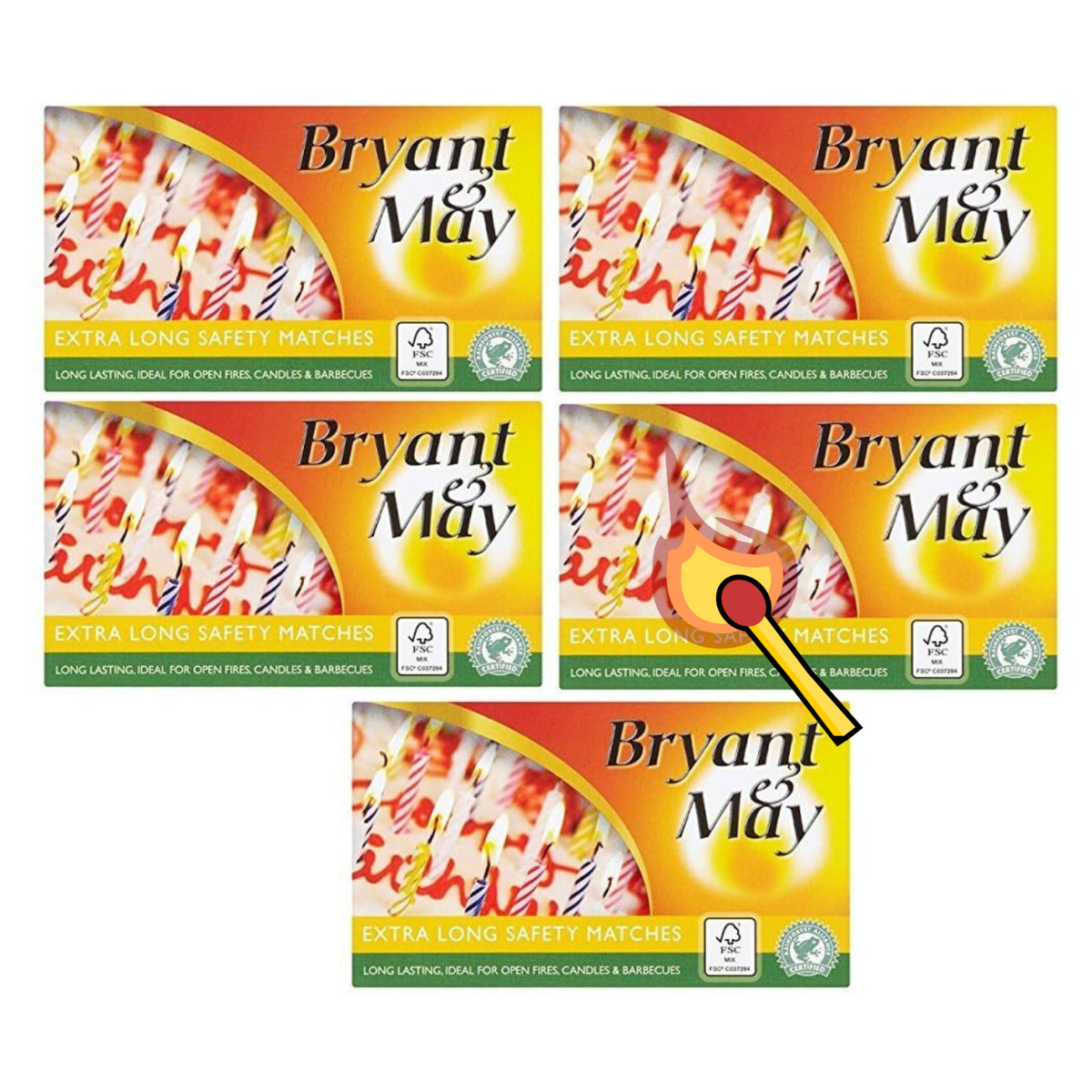 Bryant and May Matches - Pack of 12