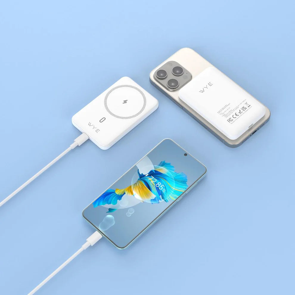 WYE FLUX Slim Magnetic Wireless Power Bank 5000 mAh
