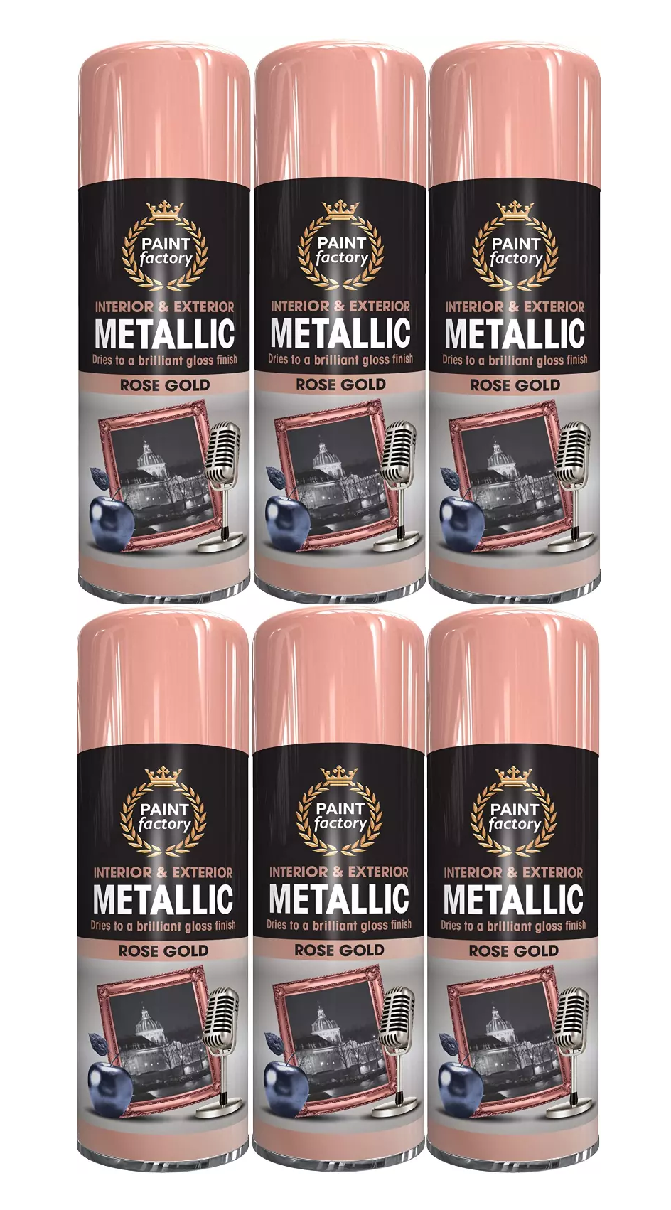 Paint Factory Metallic Rose Gold Spray Paint - 400ml