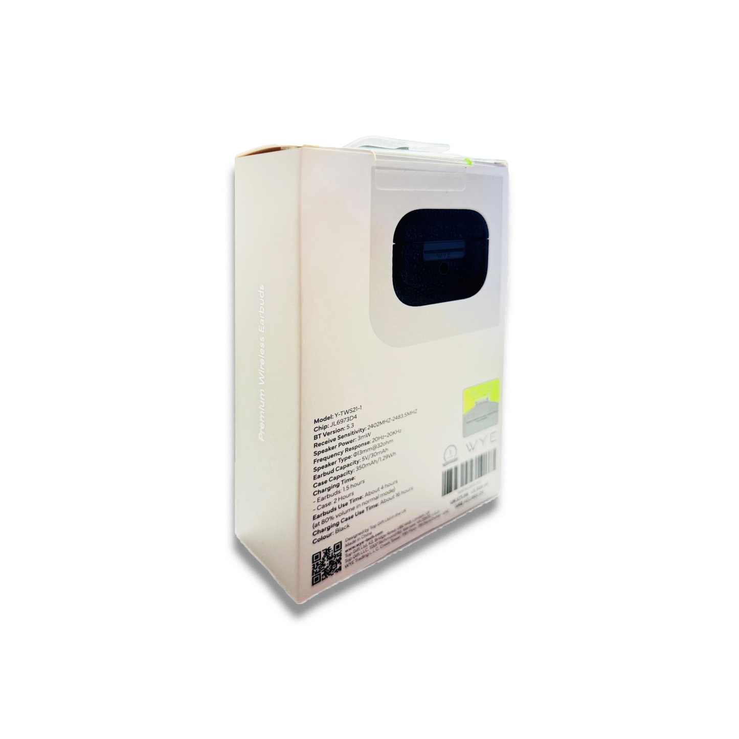 WYE WAVE Premium Wireless Earbuds without Earlids - Brown