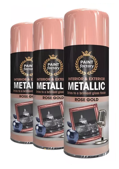 Paint Factory Metallic Rose Gold Spray Paint - 400ml