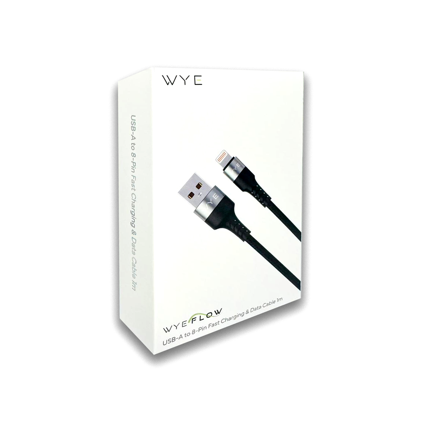 WYE FLOW USB-A to 8-Pin Fast Charging & Data Cable 1 meter