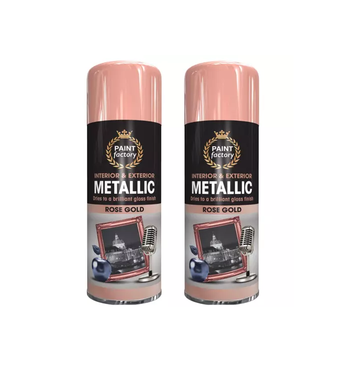Paint Factory Metallic Rose Gold Spray Paint - 400ml