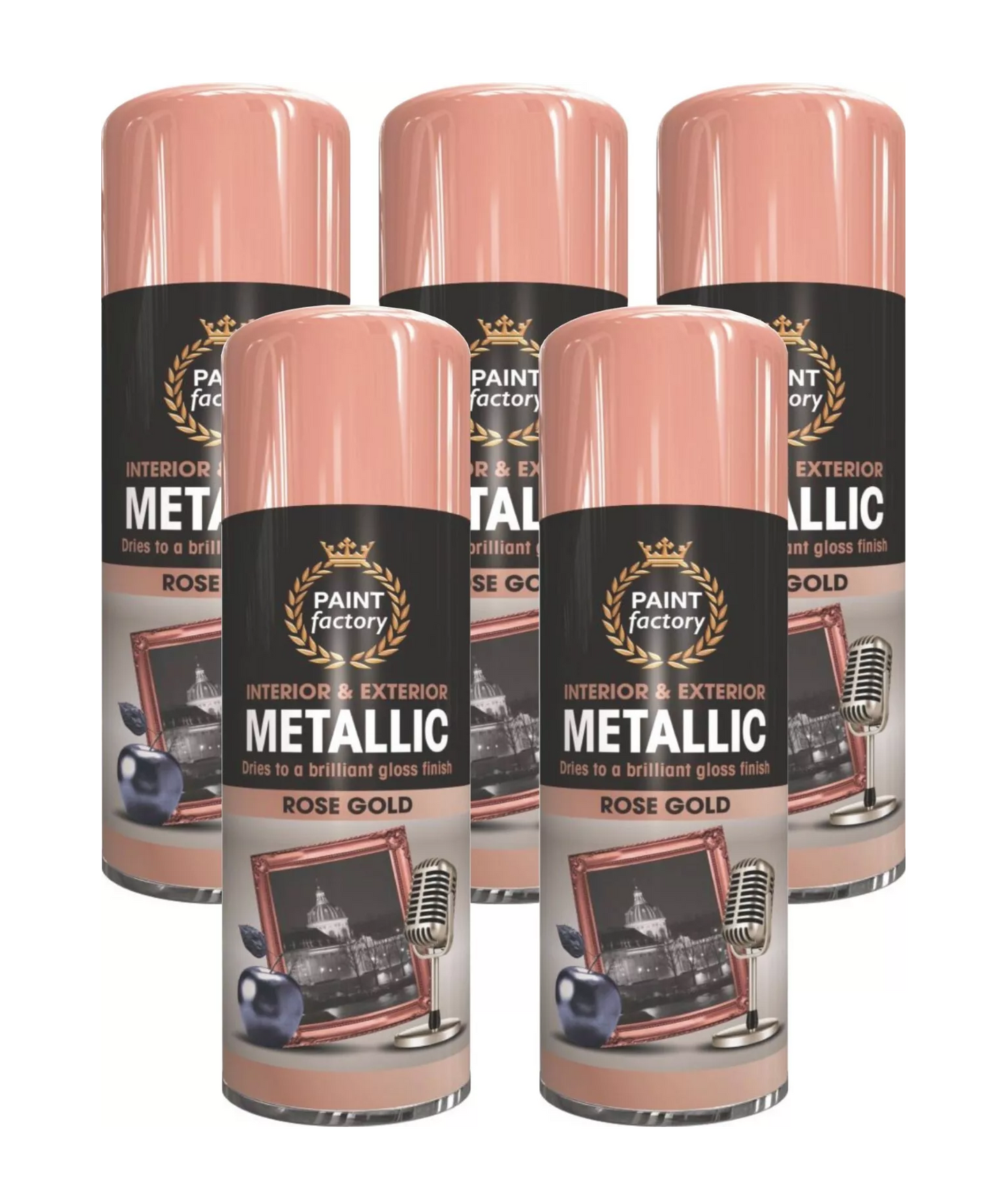 Paint Factory Metallic Rose Gold Spray Paint - 400ml