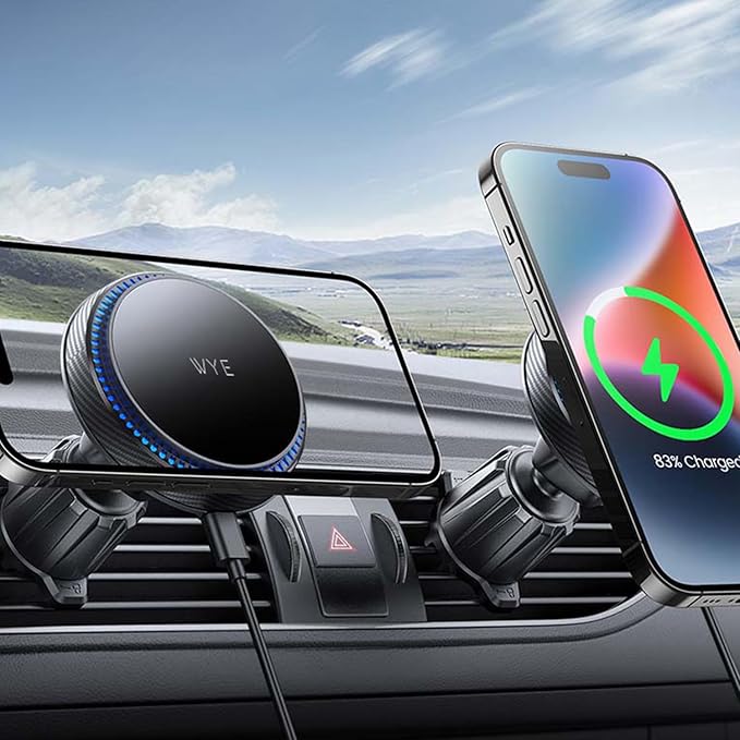 WYE LOCK 15W In-Car Wireless Charging AirVent Holder