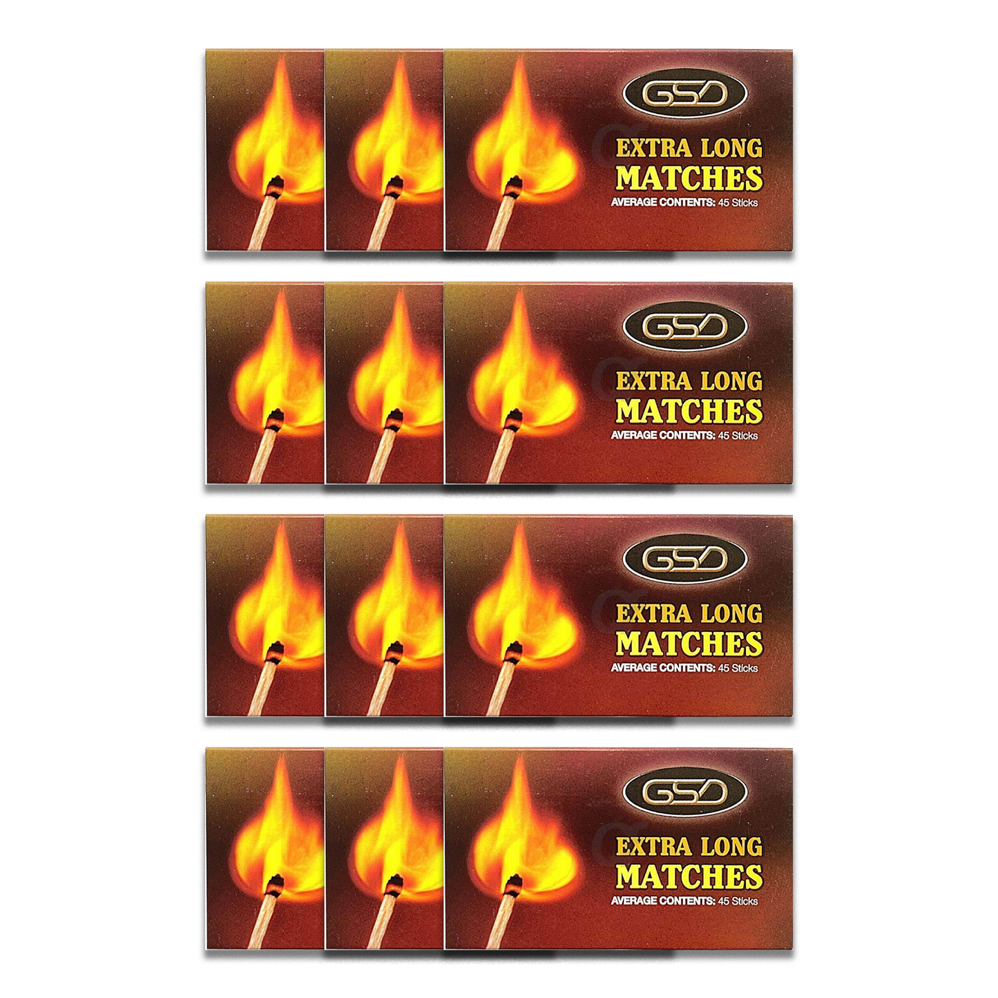GSD Extra Long Matches - Pack of 12