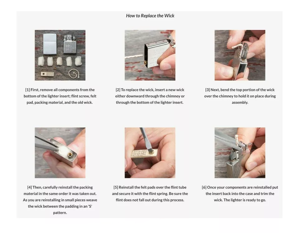 Zippo Wicks - Pack of 3