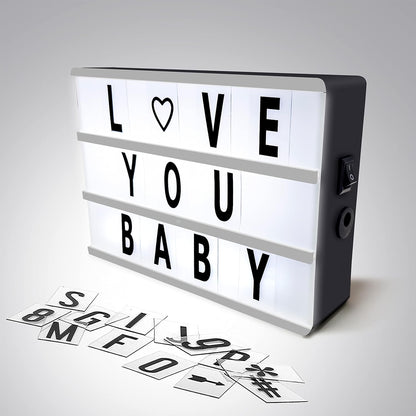 Vintage Style Light up Message Board
