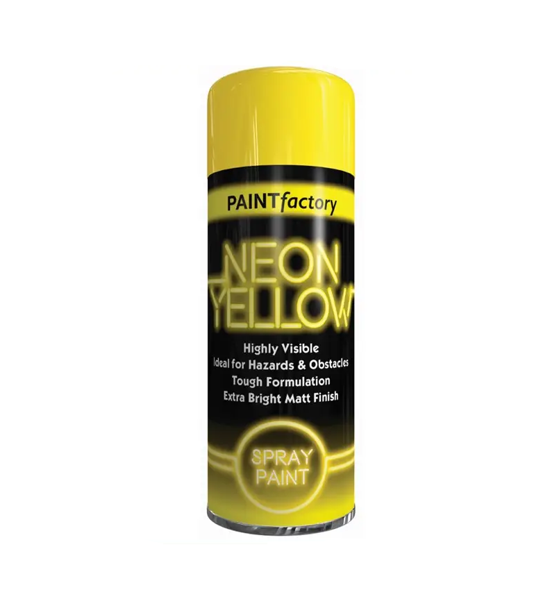 Paint Factory Neon Yellow Spray Paint - 200ml