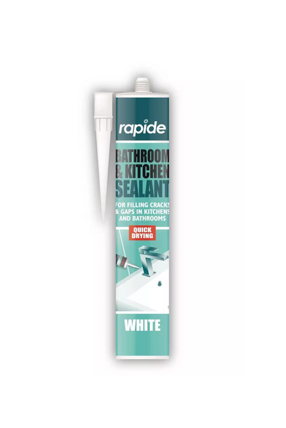 Rapide Bathroom & Kitchen Silicone Sealant - White