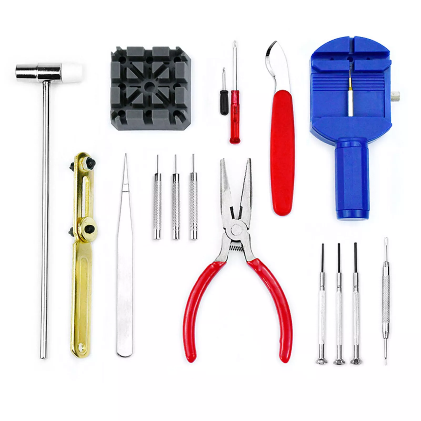 16 Pcs Watch Repair Tool Kit Band Pin Strap Link Remover Back Opener Best Tools