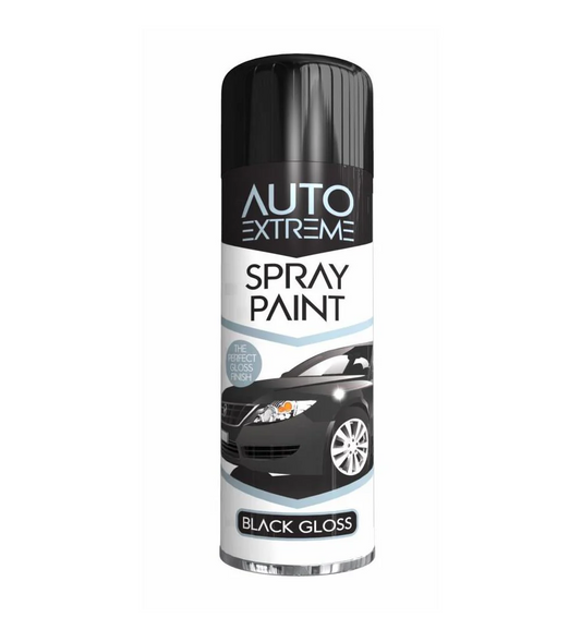 Auto Extreme Black Gloss Spray Paint - 250ml