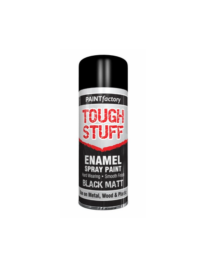 Paint Factory Tough Stuff Enamel Black Matt - 400ml