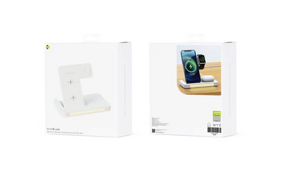 WYE FLUX 15W 3-in-1 Wireless Charging Stand with LED Light