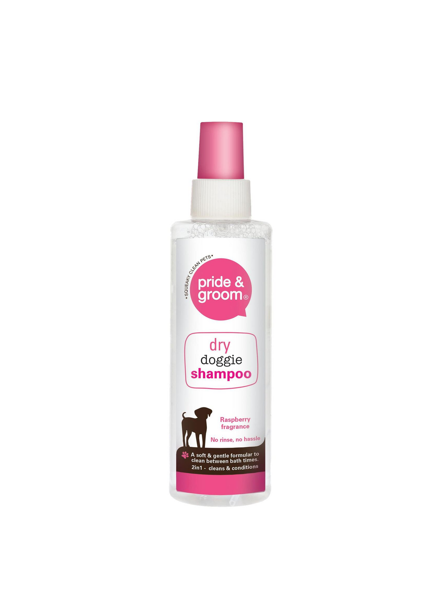 Pride Groom Dog Dry Shampoo  Pink - 200ml