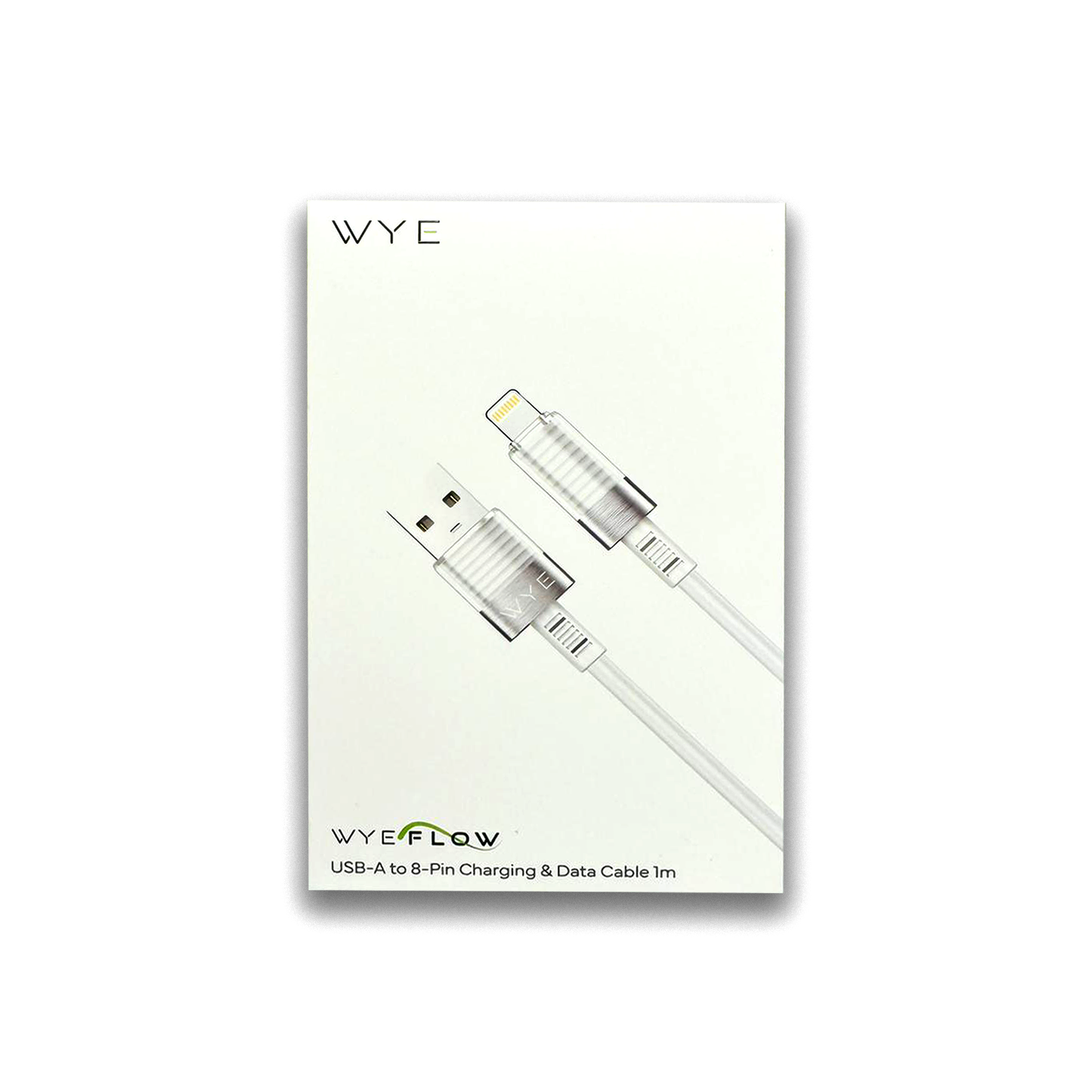 WYE FLOW USB-A to 8-Pin Charging & Data Cable 1 meter