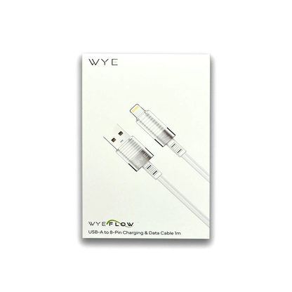 WYE FLOW USB-A to 8-Pin Charging & Data Cable 1 meter