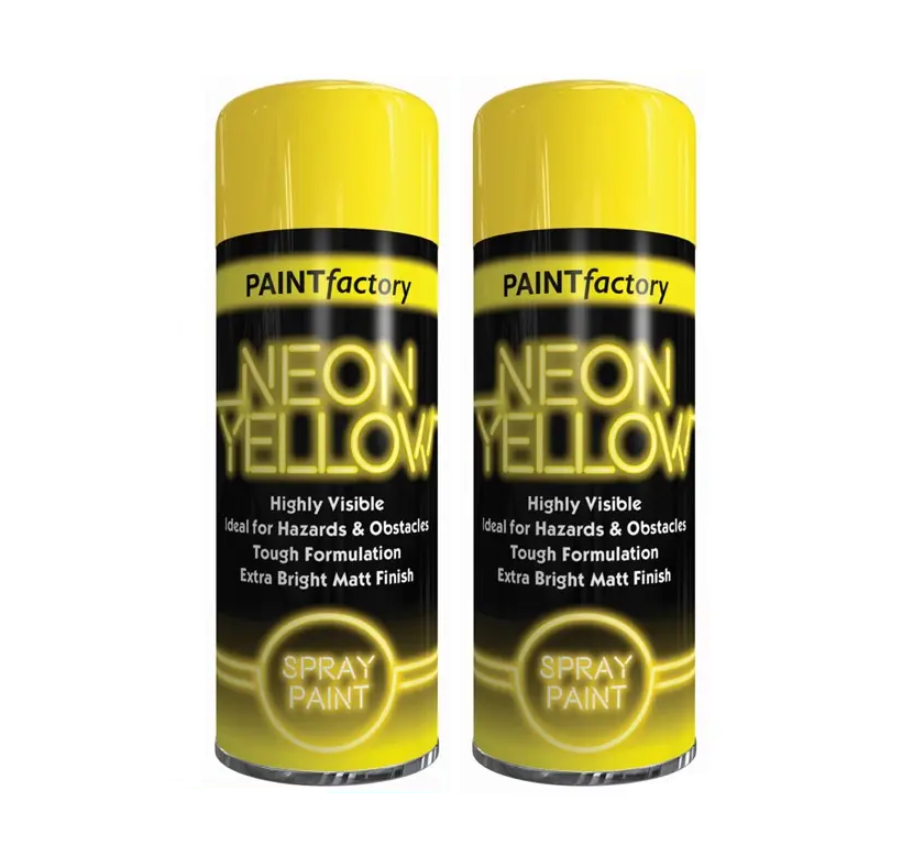 Paint Factory Neon Yellow Spray Paint - 200ml