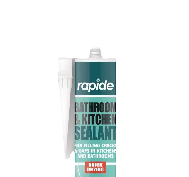 Rapide Bathroom & Kitchen Silicone Sealant - White