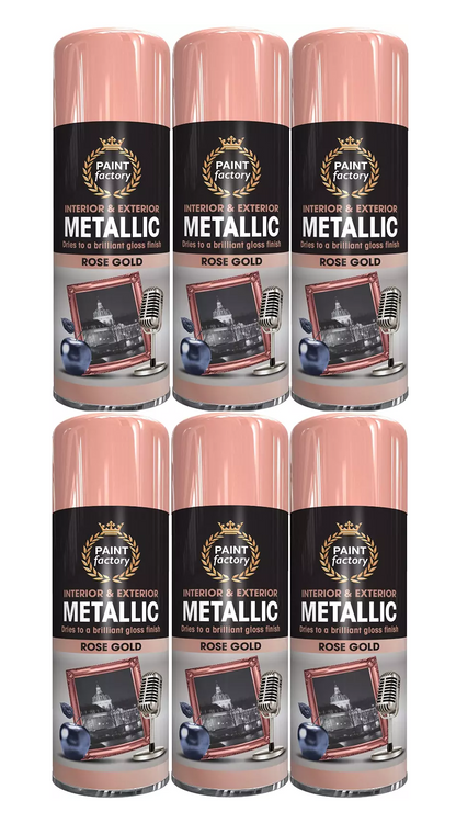 Paint Factory Metallic Rose Gold Spray Paint - 400ml
