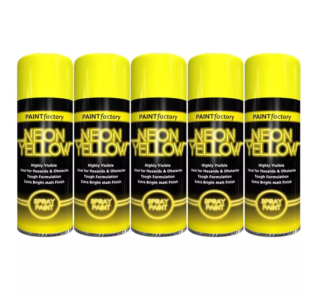 Paint Factory Neon Yellow Spray Paint - 200ml