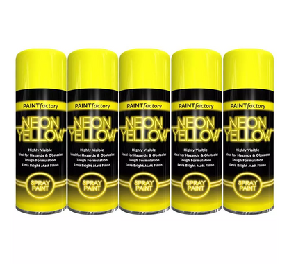 Paint Factory Neon Yellow Spray Paint - 200ml