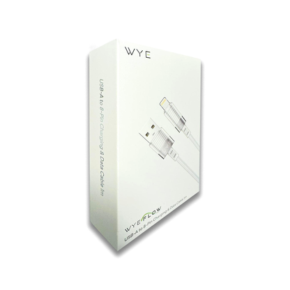 WYE FLOW USB-A to 8-Pin Charging & Data Cable 1 meter