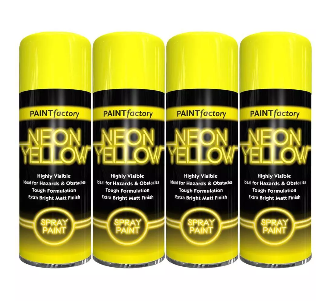 Paint Factory Neon Yellow Spray Paint - 200ml