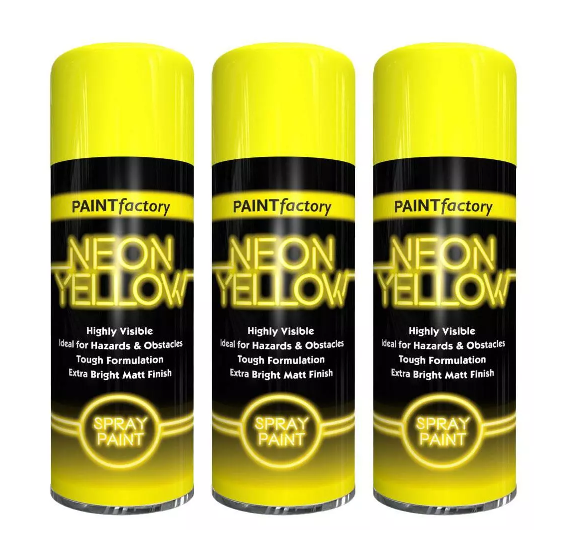 Paint Factory Neon Yellow Spray Paint - 200ml