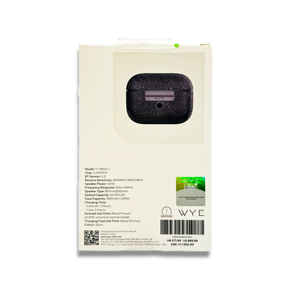 WYE WAVE Premium Wireless Earbuds without Earlids - Brown