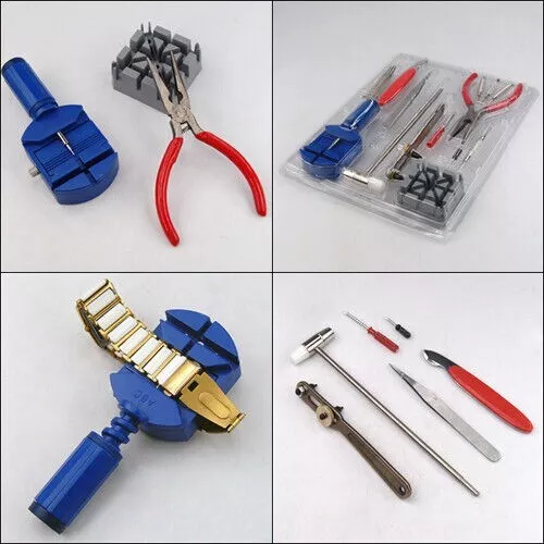 16 Pcs Watch Repair Tool Kit Band Pin Strap Link Remover Back Opener Best Tools