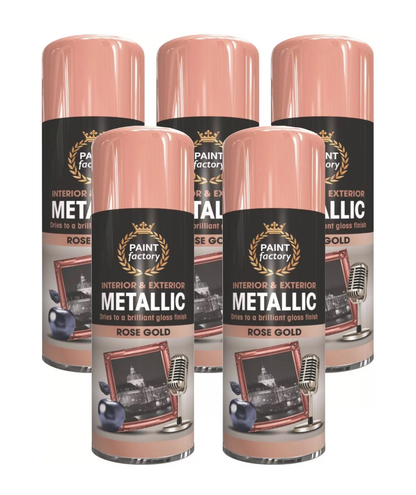 Paint Factory Metallic Rose Gold Spray Paint - 400ml